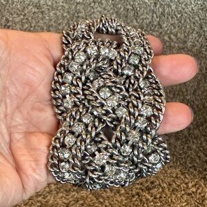 Silver Braided Chain Bracelet